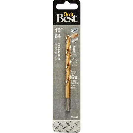 ALL-SOURCE 19/64 In. Titanium Drill Bit 219891DB